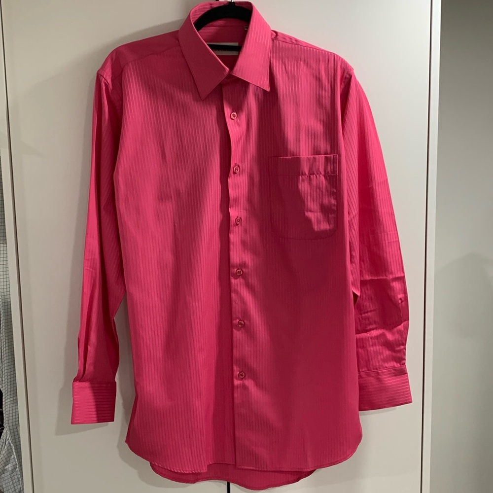 Men’s Enrico Carlucci pink dress shirt